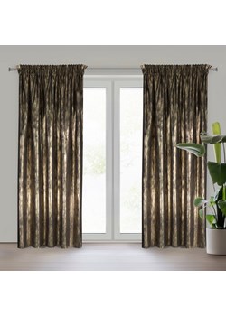 ZASŁONA GOTOWA EMILA NA TAŚMIE 140 X 270 CM CZARNY ze sklepu lenaodniemowlakadoszkolniaka.pl w kategorii Zasłony - zdjęcie 187479004