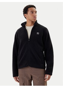 adidas Polar Trefoil Essentials Teddy JV7676 Czarny Loose Fit ze sklepu MODIVO w kategorii Bluzy męskie - zdjęcie 187481240