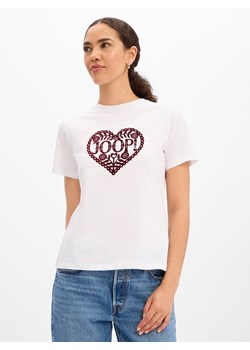 JOOP! Koszulka damska - Tita Kobiety Bawełna biały nadruk ze sklepu vangraaf w kategorii Bluzki damskie - zdjęcie 187482051