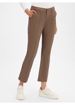 Opus Spodnie - Ebbi Kobiety Bawełna taupe jednolity ze sklepu vangraaf w kategorii Spodnie damskie - zdjęcie 187482070