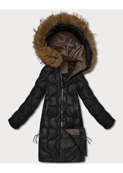 Kurtka damska z ozdobnym pikowaniem J Style czarna (5M3351-392) ze sklepu goodlookin.pl w kategorii Kurtki damskie - zdjęcie 187483610