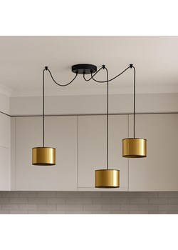 Designerska lampa wisząca do salonu WAIKIKI W3 MIRROR 3 punktowa lampa pająk z regulacją ze sklepu Lysne w kategorii Lampy wiszące - zdjęcie 187484043