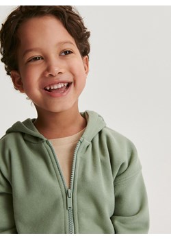 Reserved - Rozpinana bluza z kapturem - jasnozielony ze sklepu Reserved w kategorii Bluzy i swetry - zdjęcie 187484731