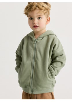 Reserved - Rozpinana bluza z kapturem - jasnozielony ze sklepu Reserved w kategorii Bluzy i swetry - zdjęcie 187484850