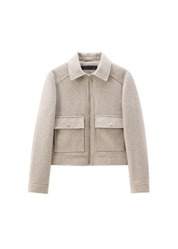 Damska elegancka kurtka przejściowa - Beżowy S ze sklepu Intimica.pl w kategorii Kurtki damskie - zdjęcie 187485570