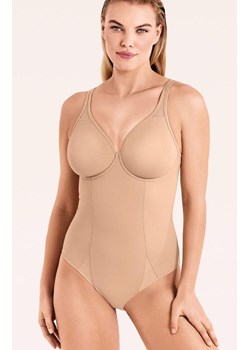 Body damskie modelujące gładkie cieliste z fiszbinami New Sara Microshape, Kolor cielisty, Rozmiar 75C, INFIORE ze sklepu Intymna w kategorii Body damskie - zdjęcie 187485733