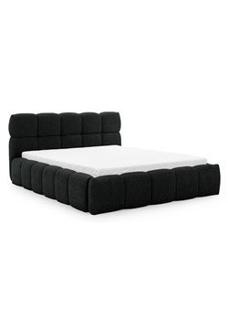 Czarne tapicerowane łóżko chmurka 5 rozmiarów - Mellario ze sklepu Edinos.pl w kategorii Łóżka i materace - zdjęcie 187485791