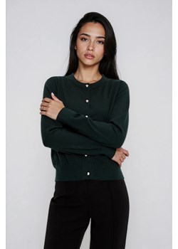 Kardigan ciemnozielony ze sklepu Moodo.pl w kategorii Swetry damskie - zdjęcie 187485973