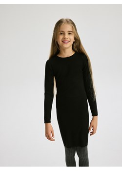 Reserved - Dzianinowa sukienka - czarny ze sklepu Reserved w kategorii Sukienki dziewczęce - zdjęcie 187486364