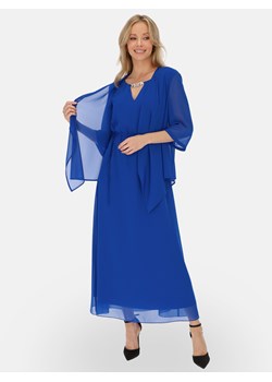 Długa suknia wieczorowa z narzutką Potis & Verso Safira ze sklepu Eye For Fashion w kategorii Sukienki - zdjęcie 187486890