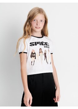 Sinsay - Bawełniana koszulka z nadrukiem Spice Girls - biały ze sklepu Sinsay w kategorii T-shirty chłopięce - zdjęcie 187487102