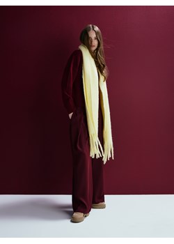 Reserved - Spodnie z zakładkami - burgundowy ze sklepu Reserved w kategorii Spodnie damskie - zdjęcie 187487692