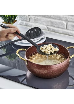 Violeta Home Łyżka cedzakowa w kolorze czarnym - dł. 28 cm ze sklepu Limango Polska w kategorii Akcesoria kuchenne - zdjęcie 187487834