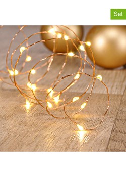 Hollybell Łańcuchy świetlne LED (2 szt.) w kolorze białej bieli - 250 cm ze sklepu Limango Polska w kategorii Oświetlenie - zdjęcie 187488651