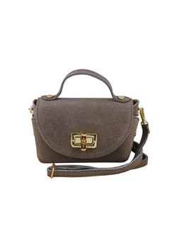 Mała torebka zamszowa wizytowa - Beżowa ciemna ze sklepu Barberinis w kategorii Listonoszki - zdjęcie 187489764