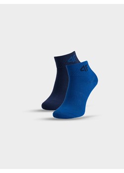 Chłopięce skarpetki krótkie (2-pack) 4F 4FJWAW25USOCM392 - multikolor ze sklepu Sportstylestory.com w kategorii Skarpetki dziecięce - zdjęcie 187490072