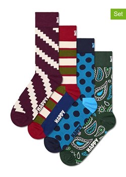Happy Socks Skarpety (4 pary) ze wzorem ze sklepu Limango Polska w kategorii Skarpetki męskie - zdjęcie 187490760