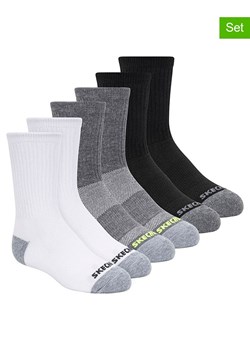 Skechers Skarpety (6 par) w kolorze biało-czarno-szarym ze sklepu Limango Polska w kategorii Skarpetki dziecięce - zdjęcie 187490804