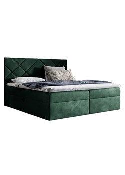 Zielone łóżko pikowane z pojemnikiem 5 rozmiarów D2-K51 ze sklepu Edinos.pl w kategorii Łóżka i materace - zdjęcie 187491172
