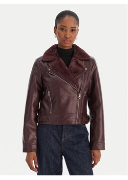 Vero Moda Kurtka z imitacji skóry Hailey 10250405 Fioletowy Regular Fit ze sklepu MODIVO w kategorii Kurtki damskie - zdjęcie 187491584