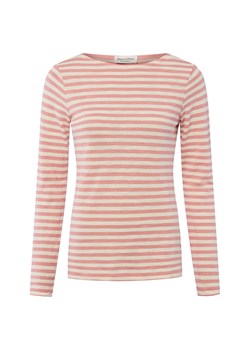 Marc O'Polo Damska koszulka z długim rękawem Kobiety Bawełna brudny róż w paski ze sklepu vangraaf w kategorii Bluzki damskie - zdjęcie 187491652