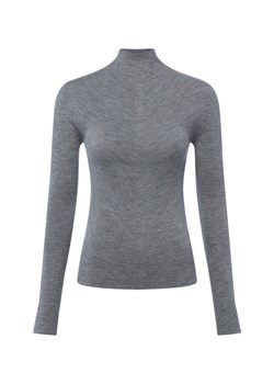 BOSS Sweter damski z dzianiny - Foliora Kobiety wełna ze strzyży szary marmurkowy ze sklepu vangraaf w kategorii Swetry damskie - zdjęcie 187491662