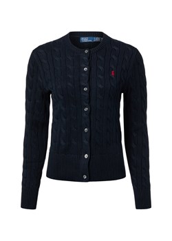 Polo Ralph Lauren Kardigan damski Kobiety Bawełna granatowy jednolity ze sklepu vangraaf w kategorii Swetry damskie - zdjęcie 187491690