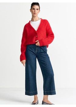 Rich & Royal Damski kardigan z zawartością moheru i wełny Kobiety czerwony jednolity ze sklepu vangraaf w kategorii Swetry damskie - zdjęcie 187491723