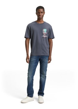 Tom Tailor Denim Koszulka męska Mężczyźni Bawełna antracytowy nadruk ze sklepu vangraaf w kategorii T-shirty męskie - zdjęcie 187491742