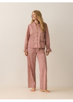Reserved - Dwuczęściowa piżama w kratkę - czerwony ze sklepu Reserved w kategorii Piżamy damskie - zdjęcie 187491880