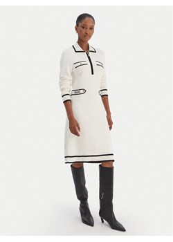 Liu Jo Sport Sukienka dzianinowa TF5251 MS59L Écru Regular Fit ze sklepu MODIVO w kategorii Sukienki - zdjęcie 187492073