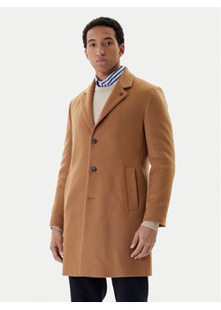 Tommy Hilfiger Płaszcz wełniany MW0MW40768 Brązowy Regular Fit ze sklepu MODIVO w kategorii Płaszcze męskie - zdjęcie 187492083