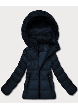 Pikowana zimowa kurtka damska do bioder granatowa (T3-2656#-99) ze sklepu goodlookin.pl w kategorii Kurtki damskie - zdjęcie 187492751