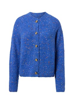 Marc O'Polo Denim Kardigan damski Kobiety wełna ze strzyży niebieski wypukły wzór tkaniny ze sklepu vangraaf w kategorii Swetry damskie - zdjęcie 187493161