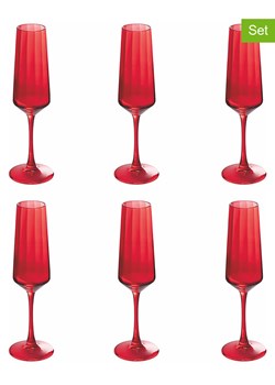 Villa d´Este Kieliszki (6 szt.) w kolorze czerwonym do szampana - 250 ml ze sklepu Limango Polska w kategorii Naczynia - zdjęcie 187493900