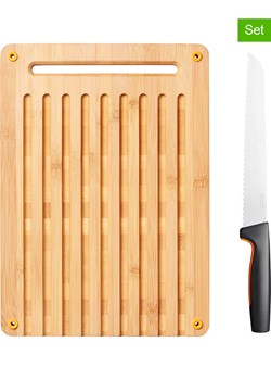 Fiskars 2-częściowy zestaw &quot;Functional Form&quot; w kolorze czarno-jasnobrązowym ze sklepu Limango Polska w kategorii Deski - zdjęcie 187493903