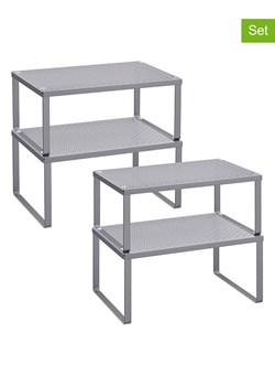 Songmics Regały (2 szt.) w kolorze srebrnym na przyprawy ze sklepu Limango Polska w kategorii Regały i witryny - zdjęcie 187494080