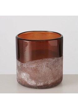 Boltze Świecznik &quot;Halla&quot; w kolorze pomarańczowym - wys. 10 x Ø 10 cm ze sklepu Limango Polska w kategorii Świeczniki - zdjęcie 187494223