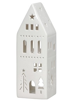 POSIWIO Świecznik &quot;House&quot; w kolorze białym - 7,5 x 22,5 x 7,5 cm ze sklepu Limango Polska w kategorii Świeczniki - zdjęcie 187494392