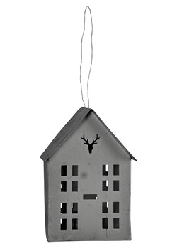 POSIWIO Świecznik &quot;House&quot; w kolorze szarym - 11 x 16 x 8 cm ze sklepu Limango Polska w kategorii Świeczniki - zdjęcie 187494393