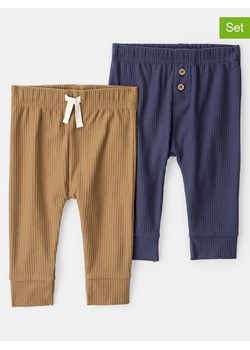 carter's Spodnie dresowe (2 pary) w kolorze granatowym i jasnobrązowym ze sklepu Limango Polska w kategorii Spodnie i półśpiochy - zdjęcie 187494450