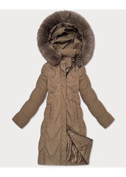 Damska kurtka zimowa z kapturem J Style camel (16M9201-84) ze sklepu goodlookin.pl w kategorii Kurtki damskie - zdjęcie 187494682