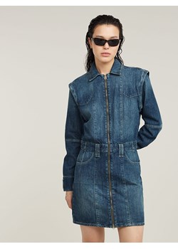 G-Star Sukienka dżinsowa w kolorze niebieskim ze sklepu Limango Polska w kategorii Sukienki - zdjęcie 187494811