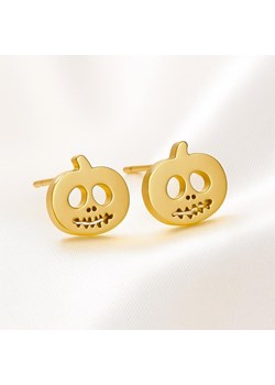 Kolczyki złote wkrętki dynia stal chirurgiczna halloween ze sklepu otien.com w kategorii Kolczyki - zdjęcie 187495442
