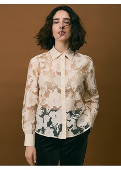 Reserved - Koszula z wiskozą - beżowy ze sklepu Reserved w kategorii Bluzki damskie - zdjęcie 187495610