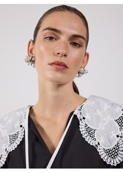 Reserved - Bluzka z koronkowym kołnierzem - czarny ze sklepu Reserved w kategorii Bluzki damskie - zdjęcie 187495644