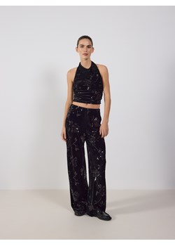 Reserved - Spodnie z cekinami - czarny ze sklepu Reserved w kategorii Spodnie damskie - zdjęcie 187495700