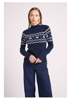 Maison Héritage Cashmere Kaszmirowy sweter w kolorze granatowym ze sklepu Limango Polska w kategorii Swetry damskie - zdjęcie 187496140