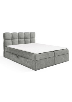 Szare lóżko kontynentalne 5 rozmiarów - Massilo ze sklepu Edinos.pl w kategorii Łóżka i materace - zdjęcie 187496292