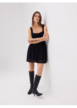 Reserved - Koronkowa sukienka mini - czarny ze sklepu Reserved w kategorii Sukienki - zdjęcie 187496443